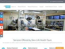 Tablet Screenshot of newlifehealthtours.com